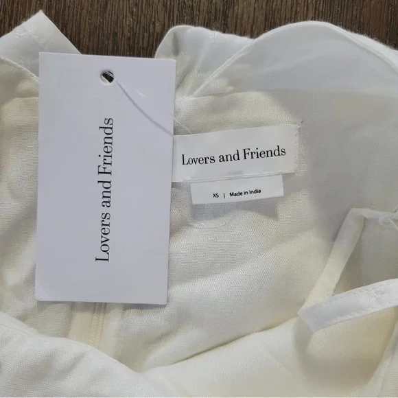 Revolve Lovers + Friends Women Mini Dress Rialto White Tiered Straps Sz XS - Picture 5 of 11